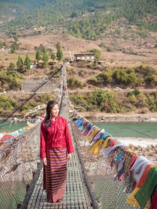 Bhutan Tour Package Punakha suspension bridge over Mo Chhu river Bhutan