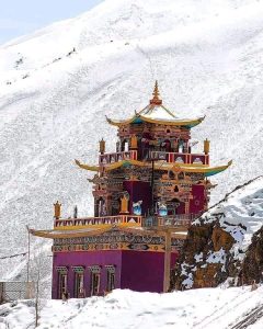 Historic Gue Monastery in Spiti Valley, Himachal Pradesh