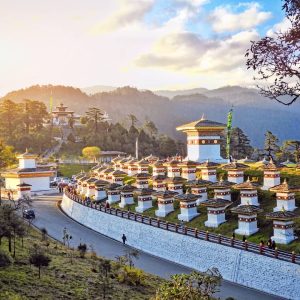 Bhutan Tour Package Dochula Pass panoramic Himalayan views Bhutan